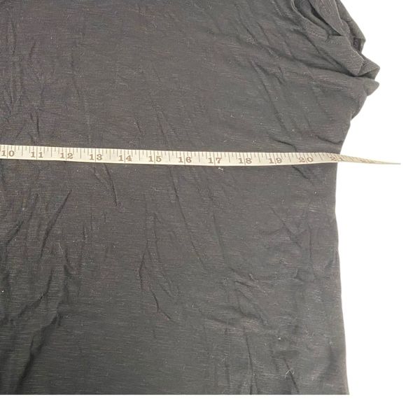 Tahari Black Flowy Short Sleeve Tee Medium – 583 - Picture 5 of 6